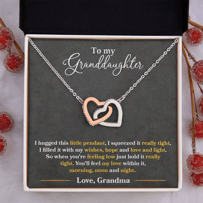 To My Granddaughter – You'll Feel My Love Within This Necklace