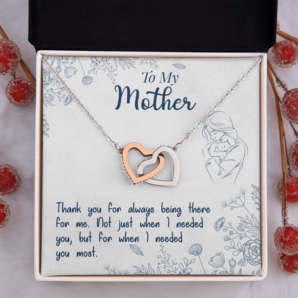 To My Mother – Thank You For Always Being There Necklace
