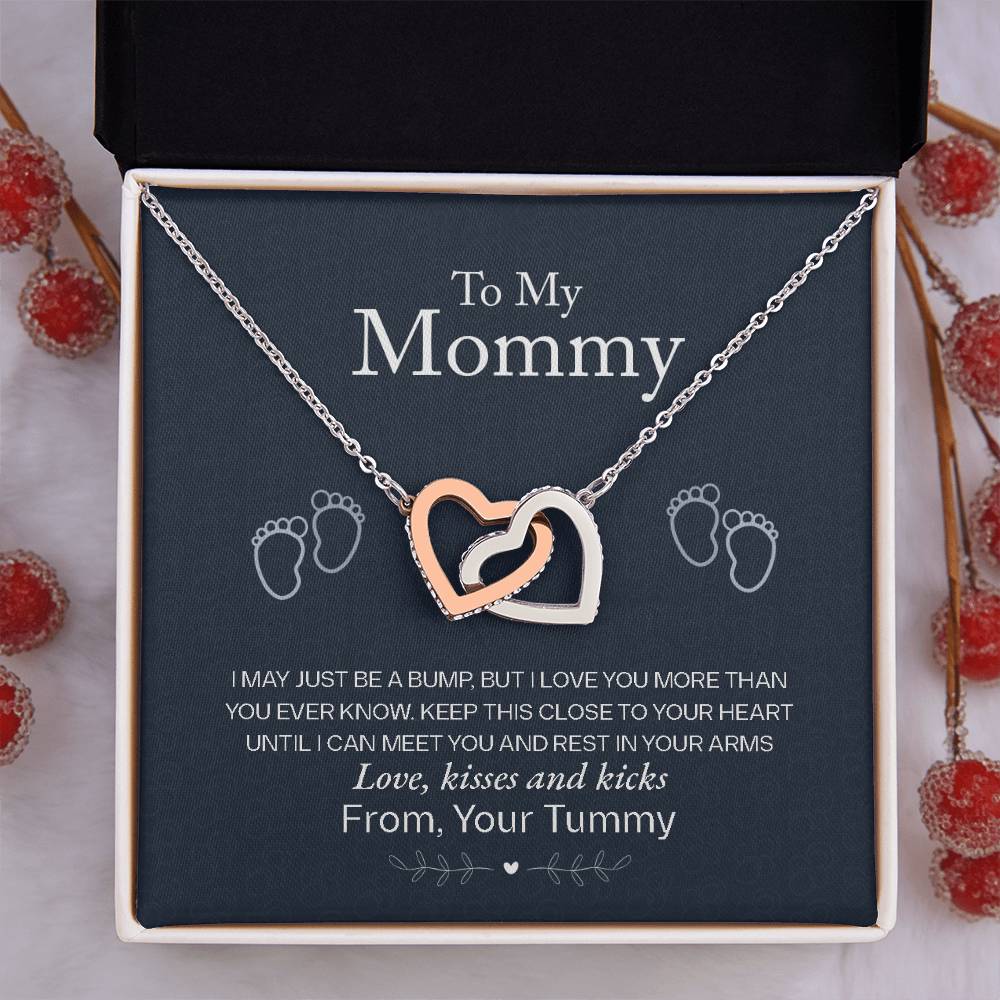 To My Mommy, Love From Your Tummy Necklace