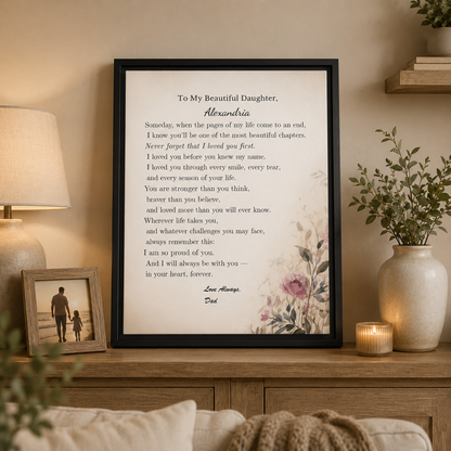 To My Daughter — A Gift From Dad She’ll Never Forget