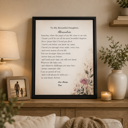 To My Daughter — A Gift From Dad She’ll Never Forget