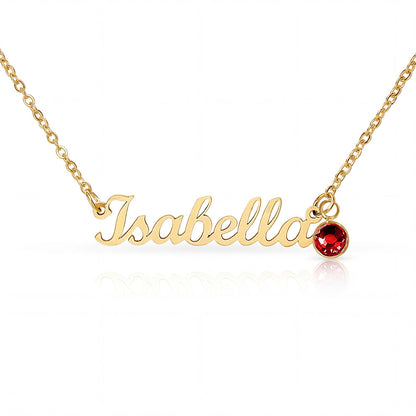 To My Daughter From Dad – Personalized Name & Birthstone Necklace