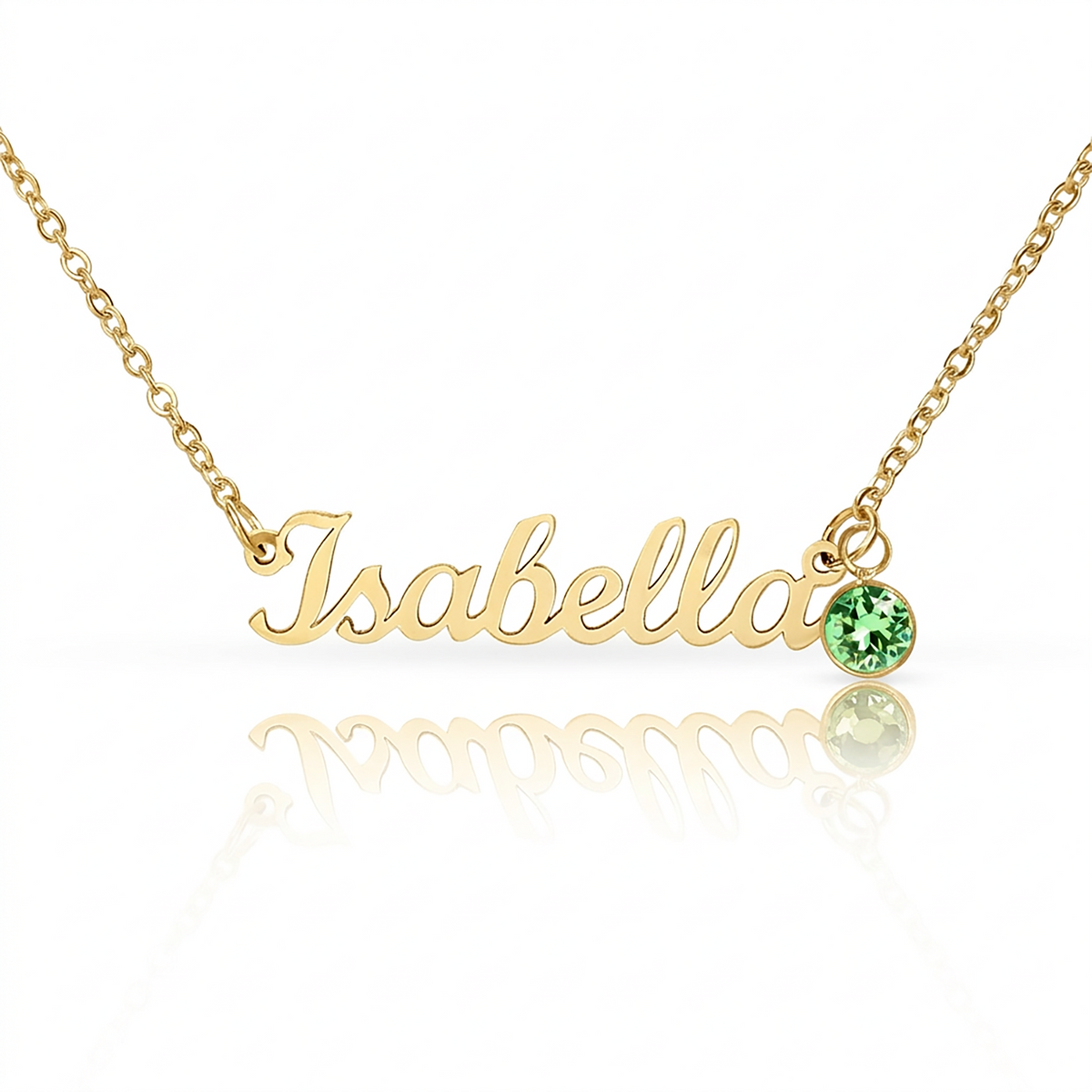 To My Daughter From Dad – Personalized Name & Birthstone Necklace