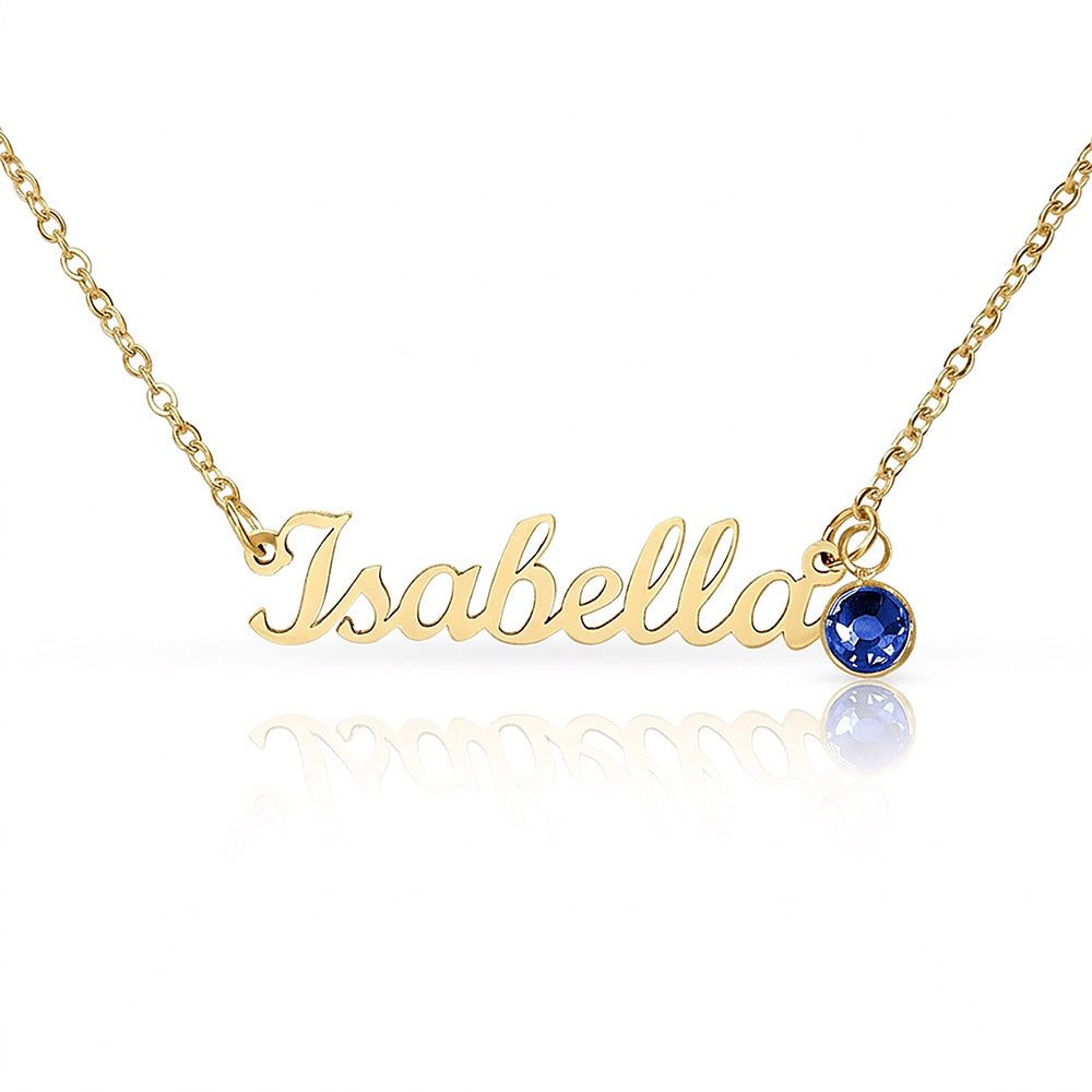 To My Daughter From Dad – Personalized Name & Birthstone Necklace