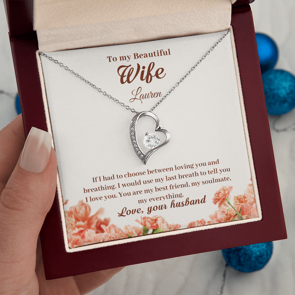 To My Wife – You Are My Everything | Personalized Forever Love Necklace