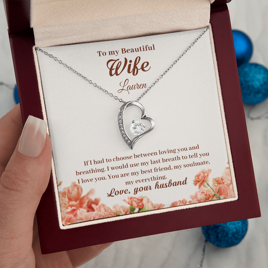 To My Wife – You Are My Everything | Personalized Forever Love Necklace