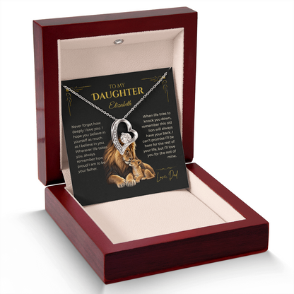 To My Daughter – I'll Always Have Your Back | Personalized Forever Love Necklace