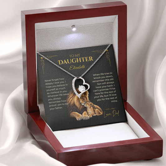 Personalized Necklace from Dad to Daughter
