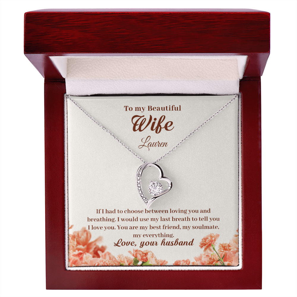 To My Wife – You Are My Everything | Personalized Forever Love Necklace