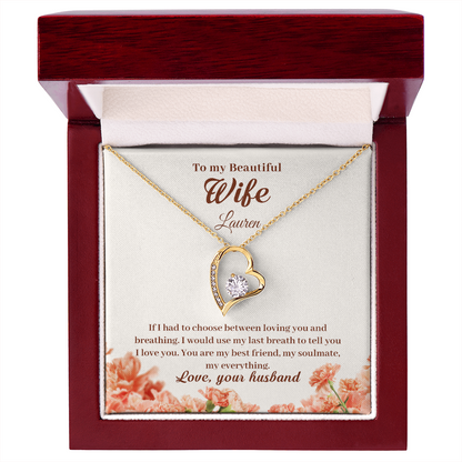 To My Wife – You Are My Everything | Personalized Forever Love Necklace