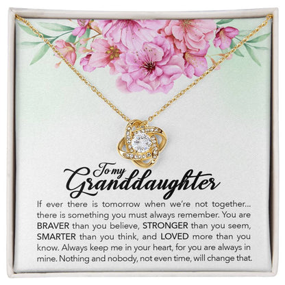 To My Granddaughter – Always Keep Me In Your Heart Necklace