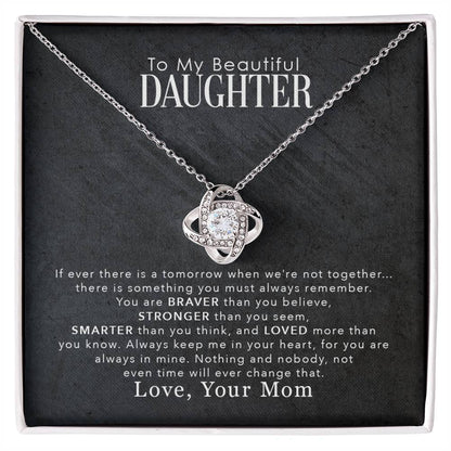 To My Beautiful Daughter – You Are Braver Than You Believe Necklace