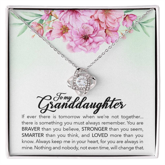 To My Granddaughter – Always Keep Me In Your Heart Necklace