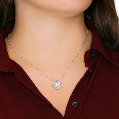 To My Daughter – Wherever Life Takes You | Personalized Love Knot Necklace