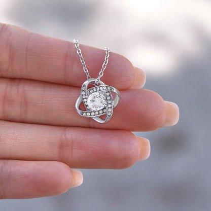 Keep-To My Daughter – Love Knot Necklace Gift From Mom