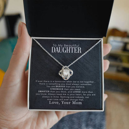 To My Beautiful Daughter – You Are Braver Than You Believe Necklace
