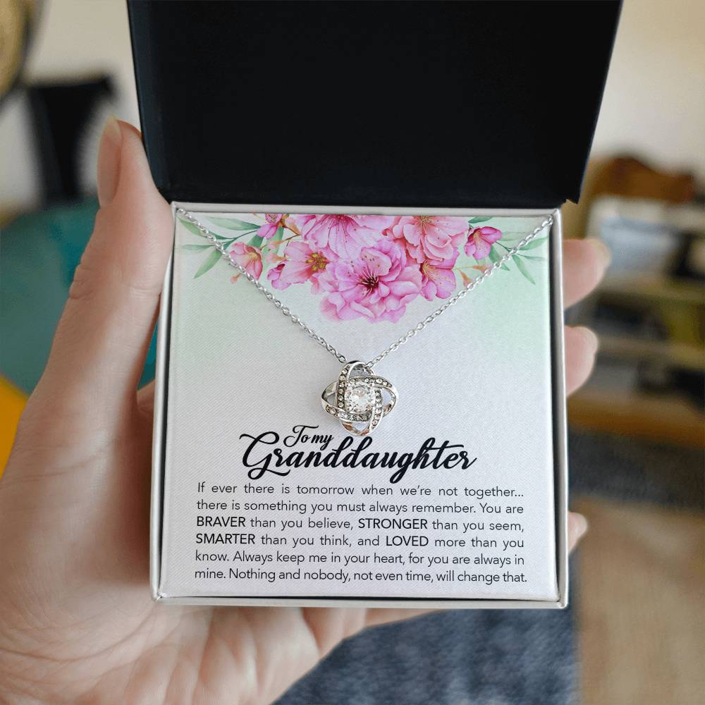 To My Granddaughter – Always Keep Me In Your Heart Necklace