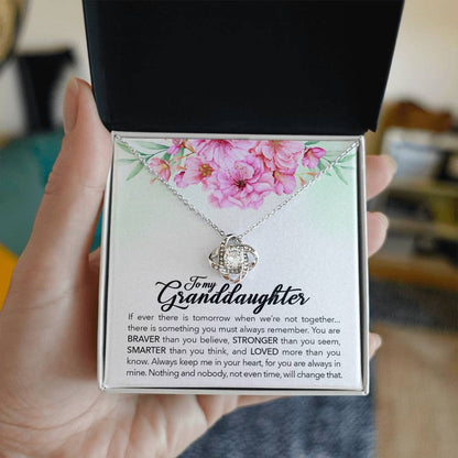 To My Granddaughter – Always Keep Me In Your Heart Necklace