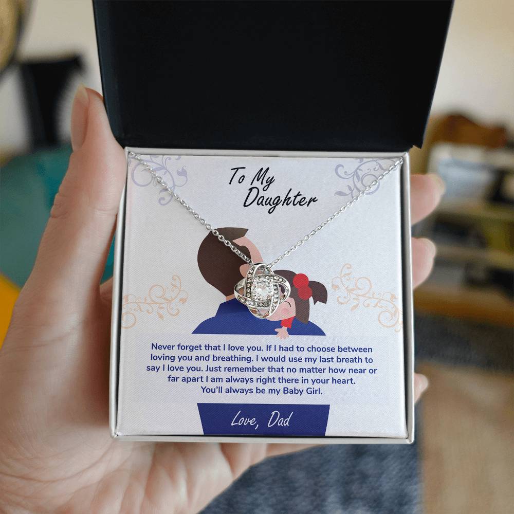 To My Daughter – You'll Always Be My Baby Girl Necklace