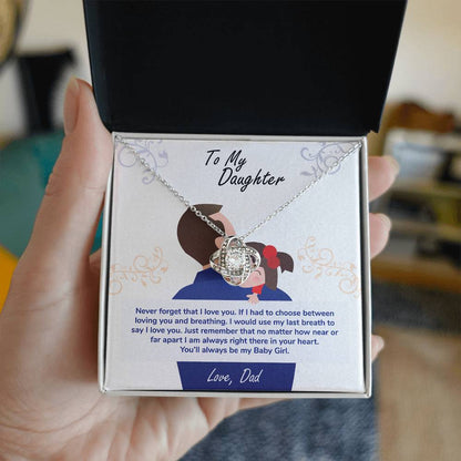 To My Daughter – You'll Always Be My Baby Girl Necklace