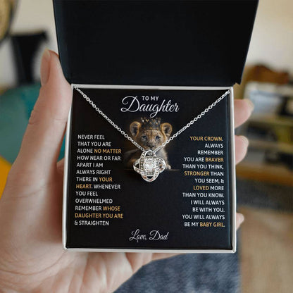 To My Daughter – You Will Always Be My Baby Girl Necklace