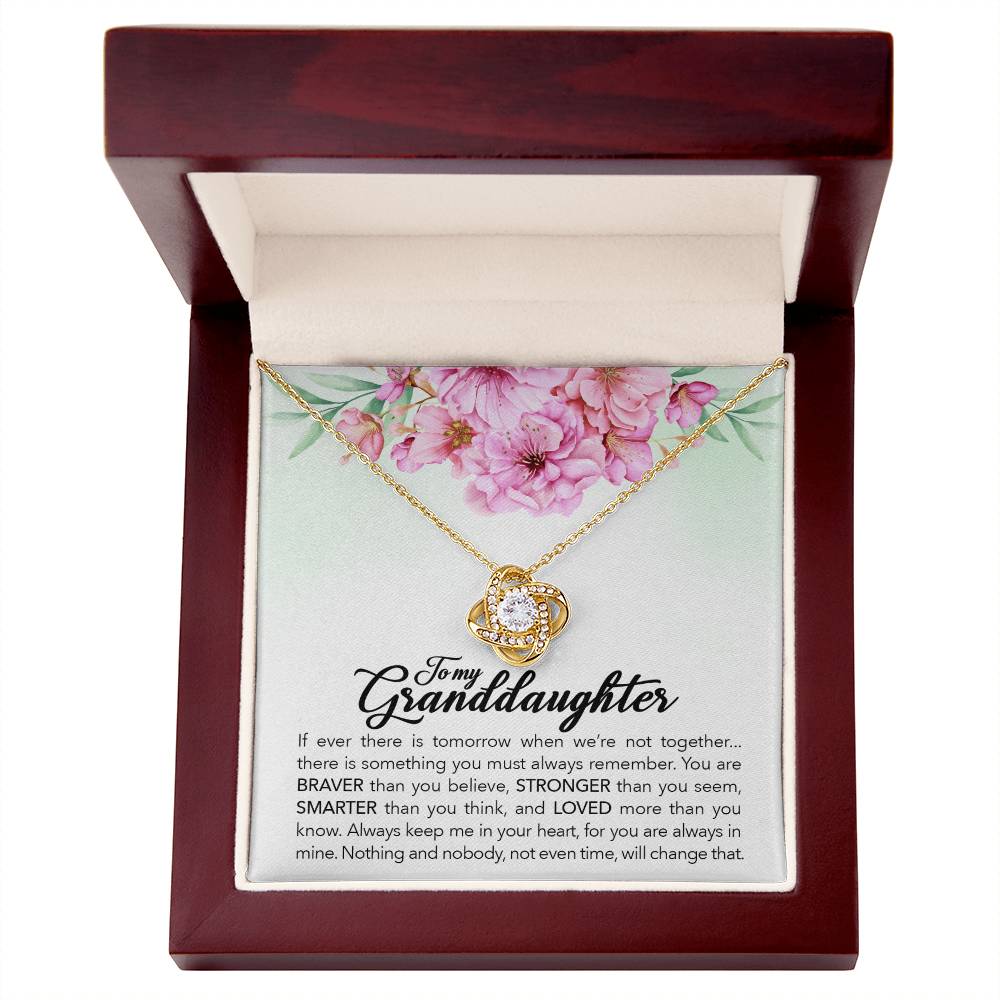 To My Granddaughter – Always Keep Me In Your Heart Necklace