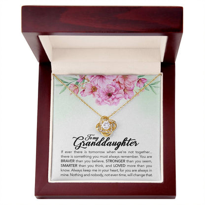To My Granddaughter – Always Keep Me In Your Heart Necklace