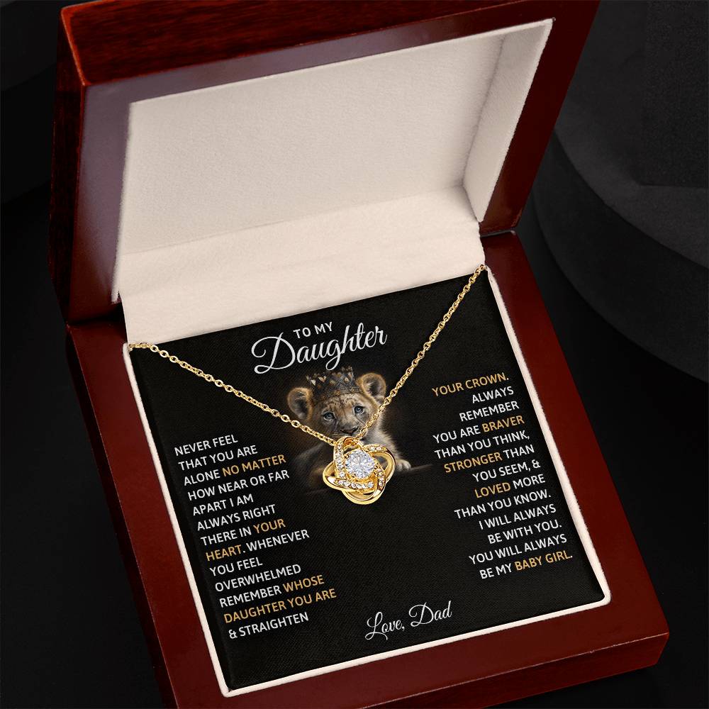 To My Daughter – You Will Always Be My Baby Girl Necklace