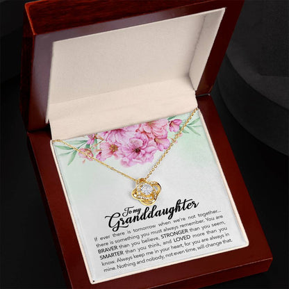 To My Granddaughter – Always Keep Me In Your Heart Necklace