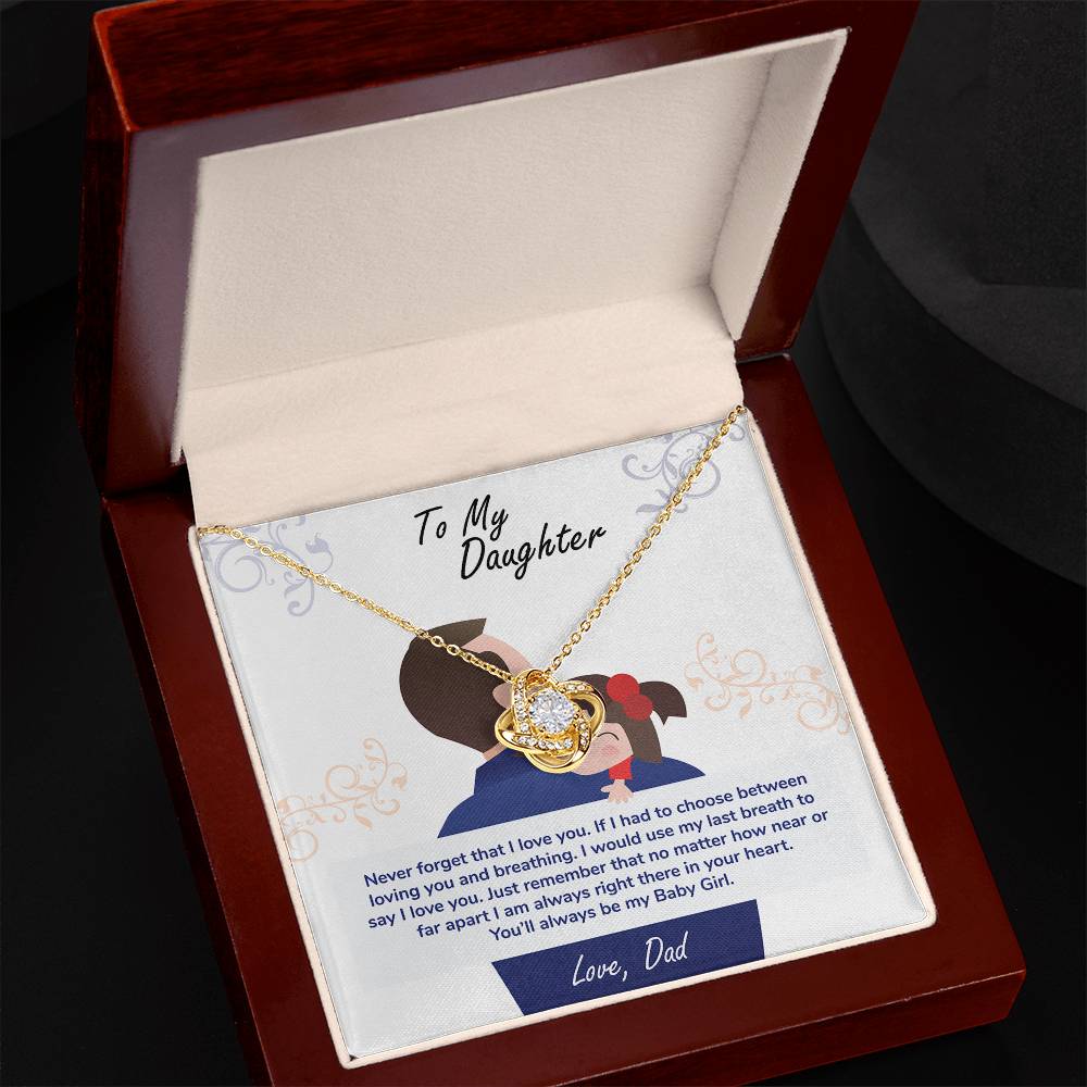 To My Daughter – You'll Always Be My Baby Girl Necklace