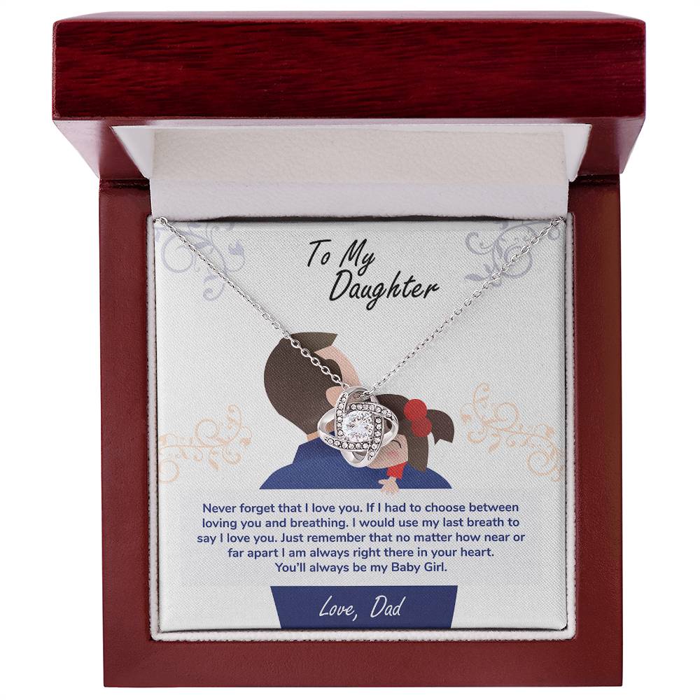 To My Daughter – You'll Always Be My Baby Girl Necklace