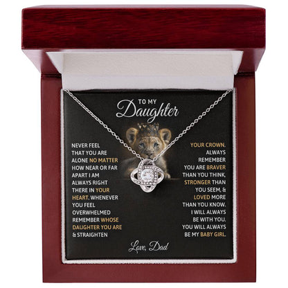 To My Daughter – You Will Always Be My Baby Girl Necklace