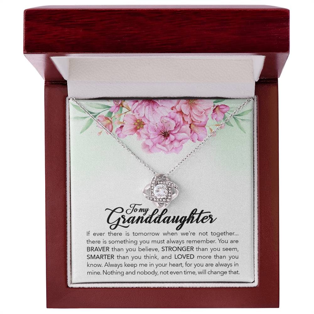 To My Granddaughter – Always Keep Me In Your Heart Necklace