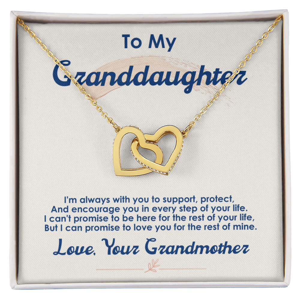To My Granddaughter – I Love You For The Rest Of My Life Necklace