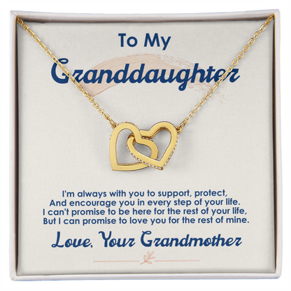 To My Granddaughter – I Love You For The Rest Of My Life Necklace