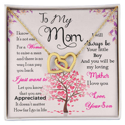 To My Mom – I Know It's Not Easy, Thank You For Everything Necklace