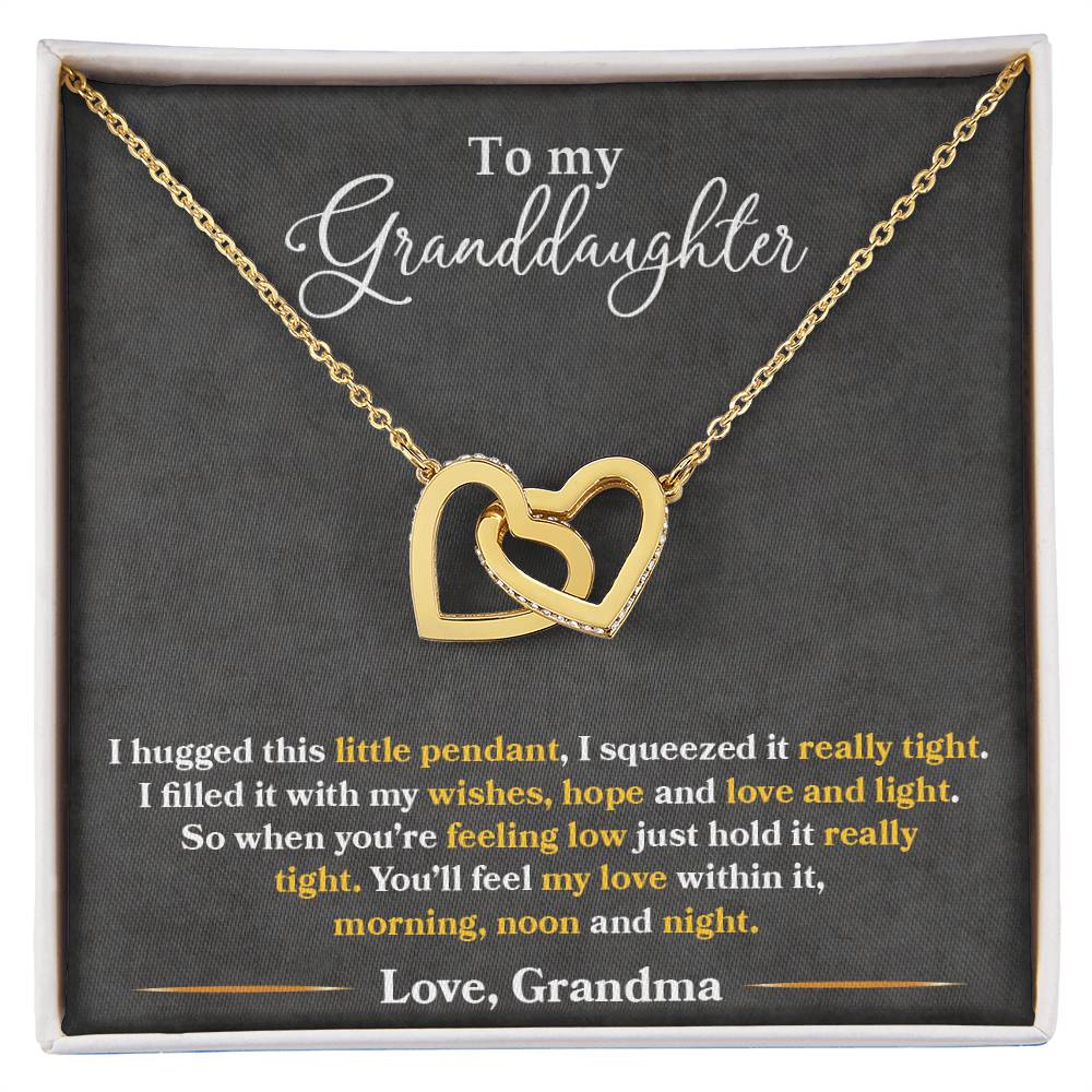 To My Granddaughter – You'll Feel My Love Within This Necklace