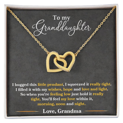 To My Granddaughter – You'll Feel My Love Within This Necklace