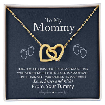 To My Mommy, Love From Your Tummy Necklace