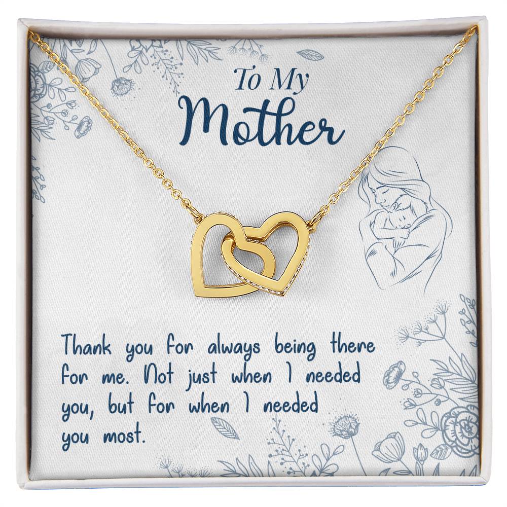 To My Mother – Thank You For Always Being There Necklace