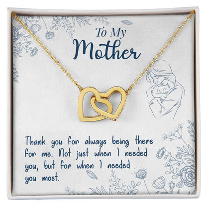 To My Mother – Thank You For Always Being There Necklace