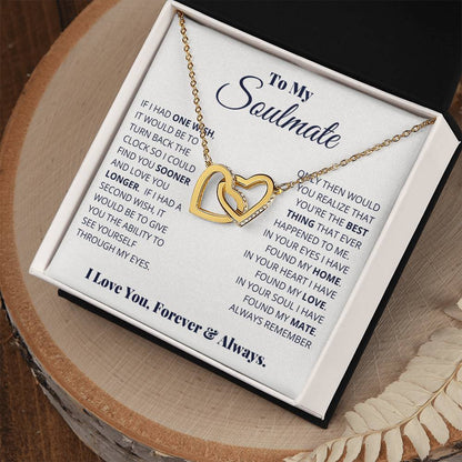 To My Soulmate – I Love You, Forever & Always Necklace