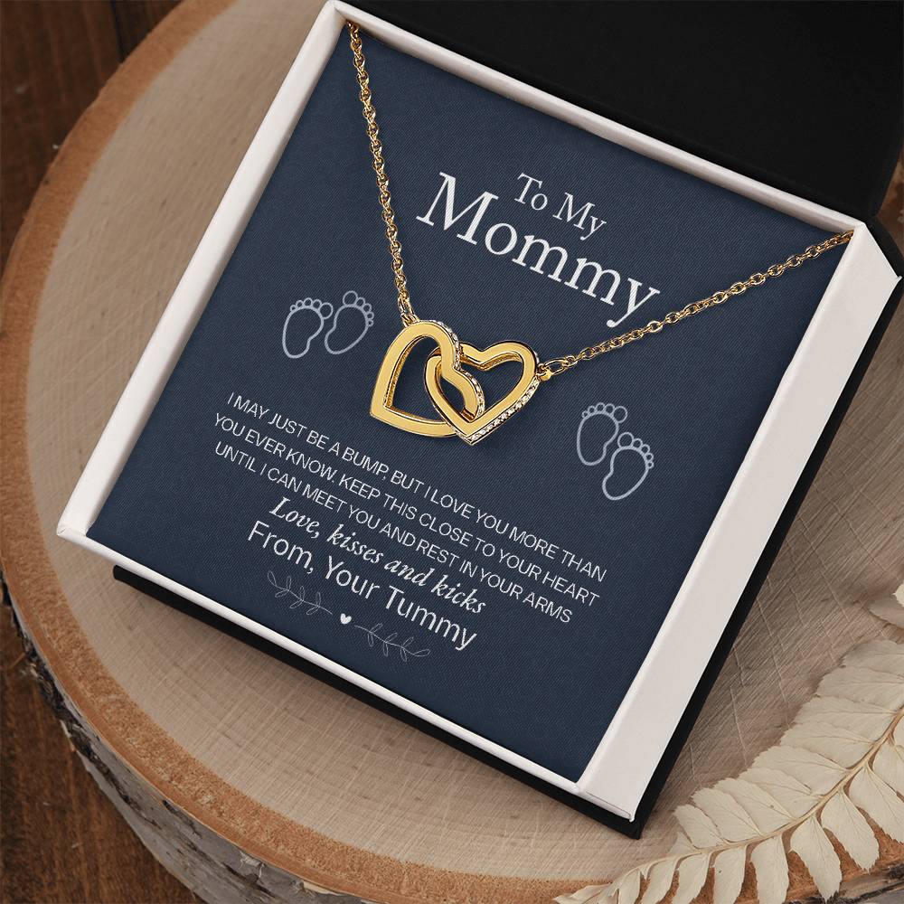 To My Mommy, Love From Your Tummy Necklace