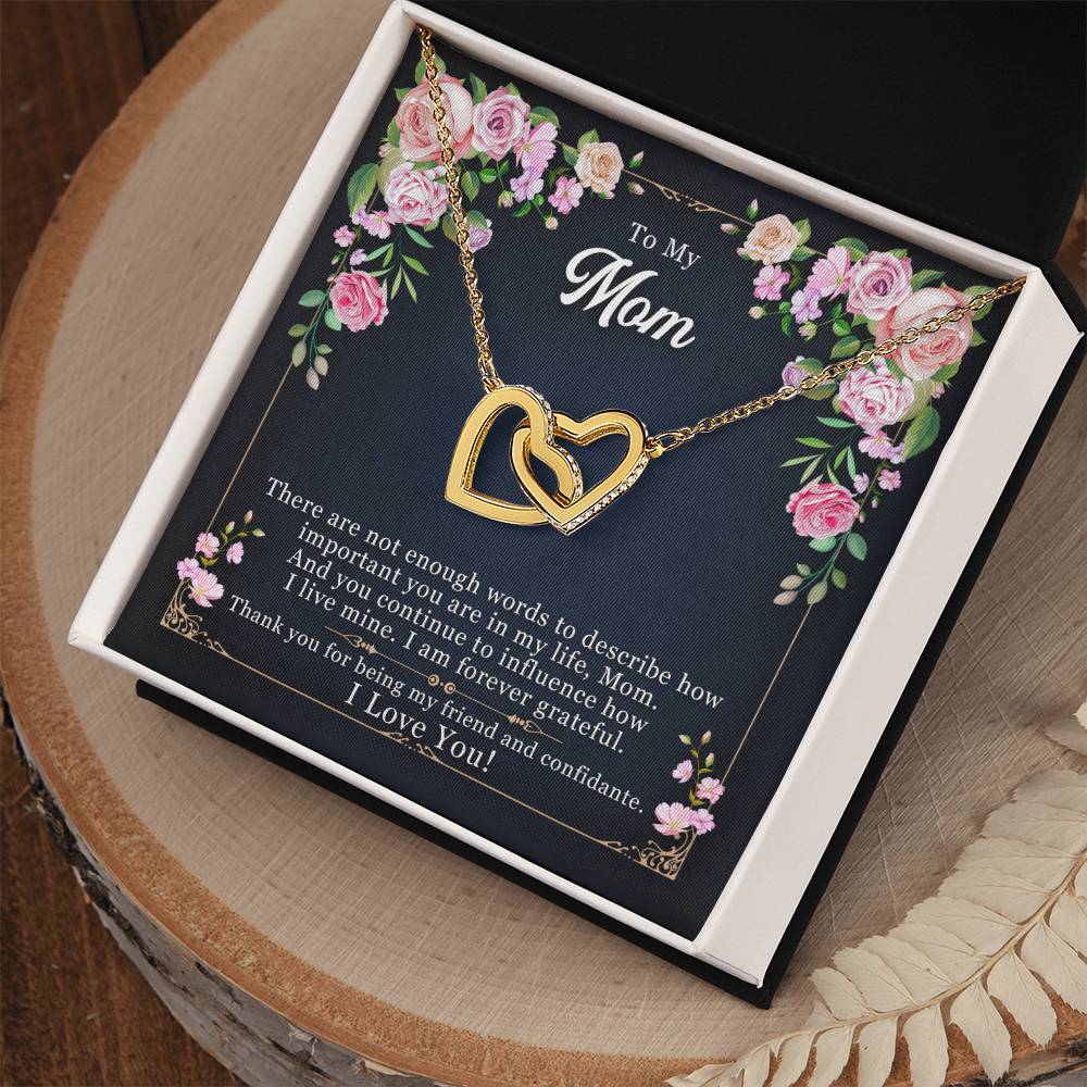 To My Mom - Thank You For Being My Friend Necklace