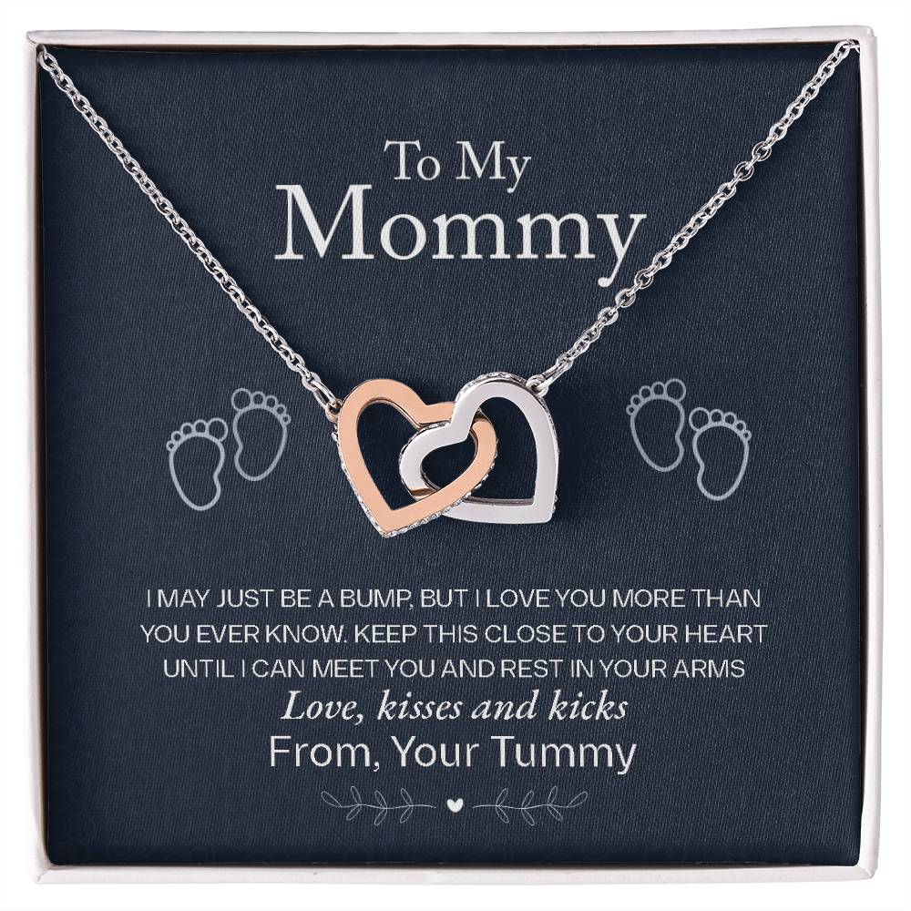 To My Mommy, Love From Your Tummy Necklace