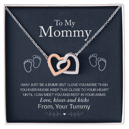 To My Mommy, Love From Your Tummy Necklace