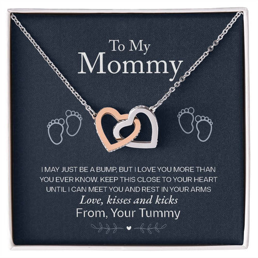 To My Mommy, Love From Your Tummy Necklace