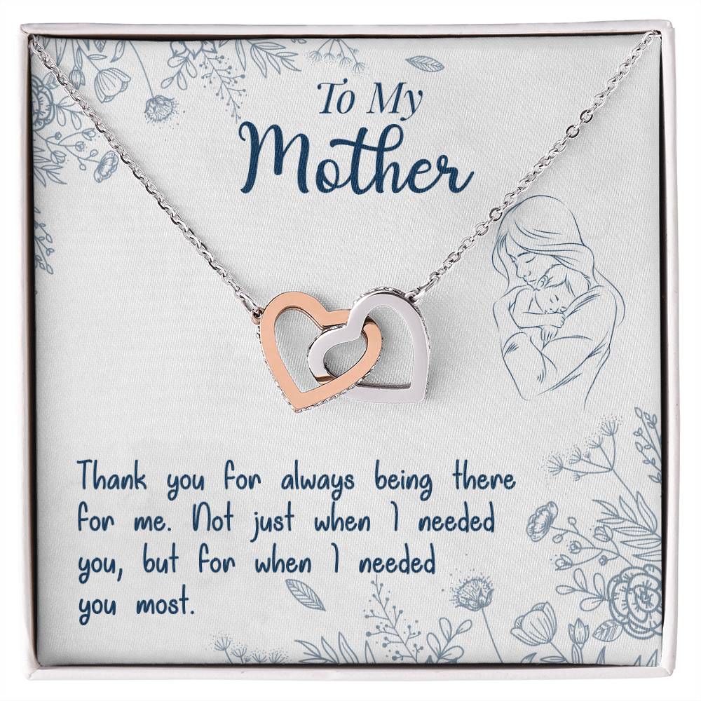To My Mother – Thank You For Always Being There Necklace