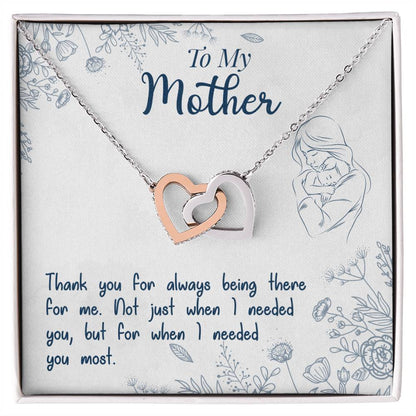 To My Mother – Thank You For Always Being There Necklace