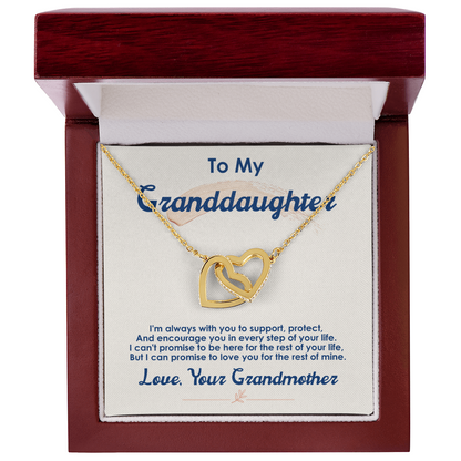 To My Granddaughter – I Love You For The Rest Of My Life Necklace
